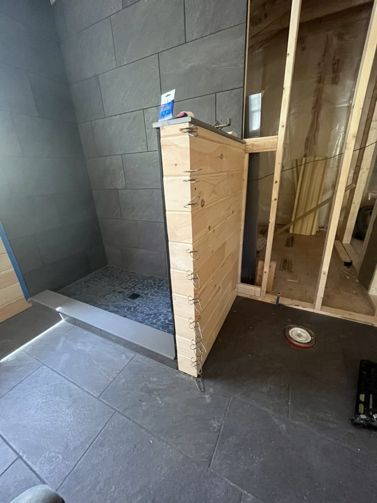 Bathroom repair mid-renovation